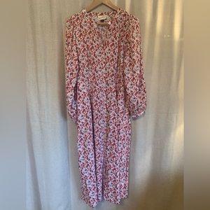 Pastel Cottage Core floral Maxi Dress NWOT